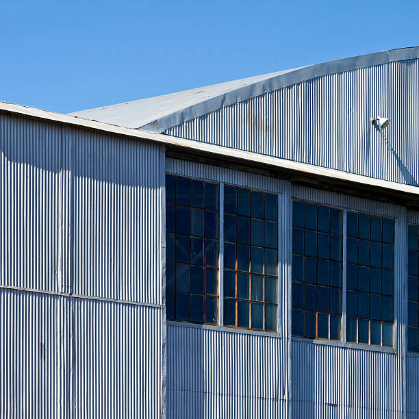 istock Airplane Hangar - Vintage 182898235