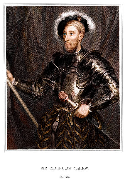 sir nicholas carew - 16th century style stock-grafiken, -clipart, -cartoons und -symbole