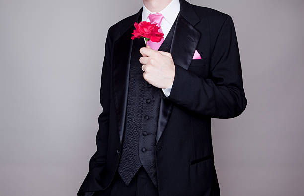 istock Tuxedo and a Flower 182898911