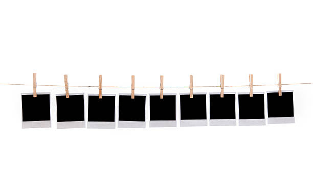 istock Blank polaroids on a washing line 182899025