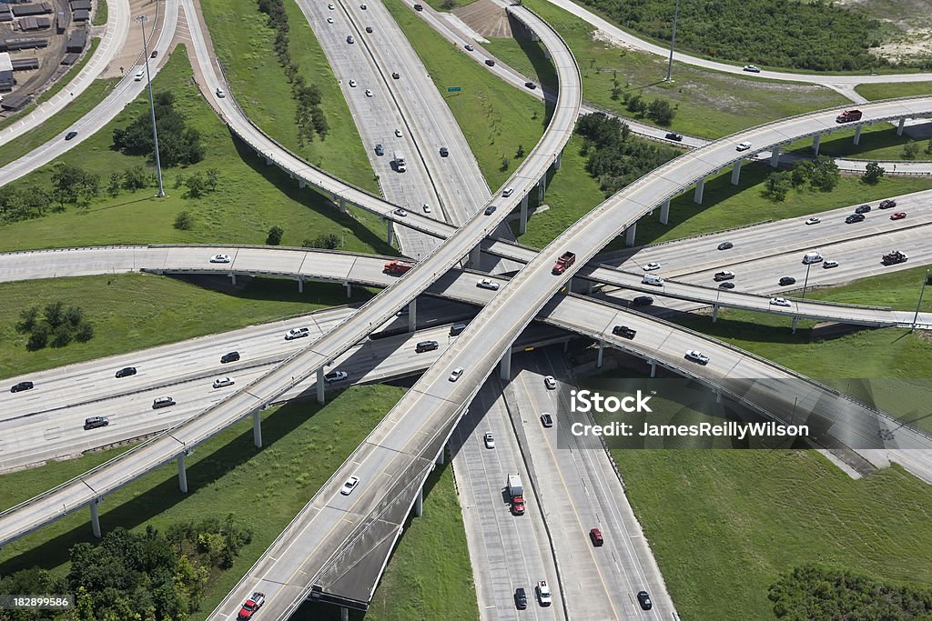 Highway Interchange infraestructura - Foto de stock de Autopista interestatal libre de derechos