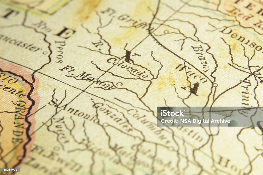 독립국 텍샤스 맵 (고해상도 이미지 - 로열티 프리 지도 스톡 일러스트