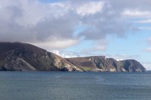 Menawn Cliffs, Keel beach, Slievemore, Achill island, Mayo, Ireland