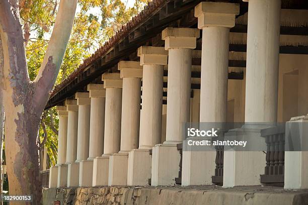 Mission Of San Luis Obispo Ca Arcade With Columns Stock Photo - Download Image Now - Arcade, Architectural Column, Architectural Feature