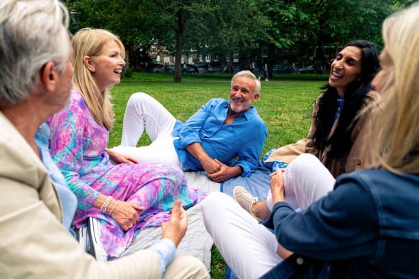 istock Senior group old buddies reunion in London 1829002563