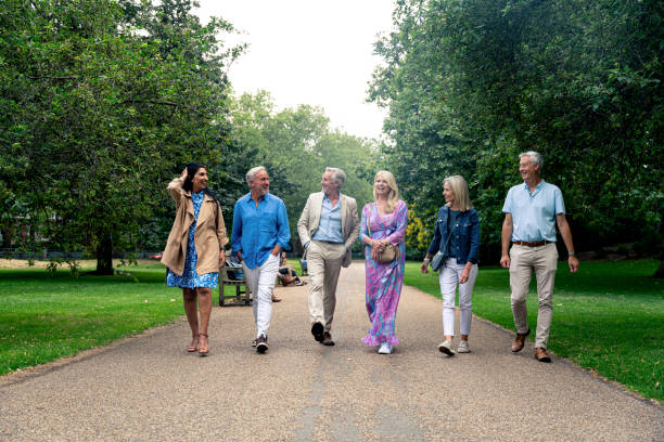 istock Senior group old buddies reunion in London 1829004191