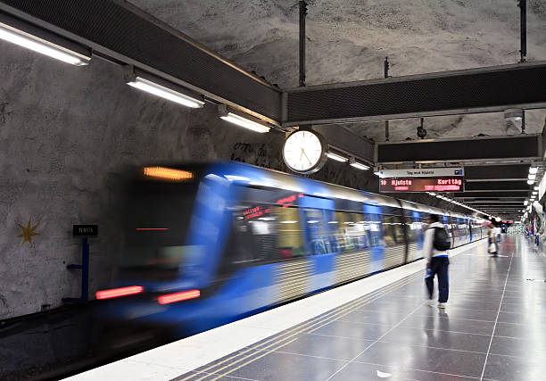 istock Waiting for subway train in Stockholm subway 182900474