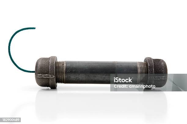 Pipe Bomb On White Stock Photo - Download Image Now - Bomb, Pipe - Tube, Hand Grenade