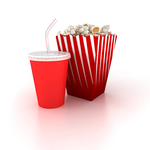Cinema snacks stock photo