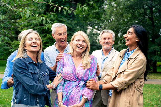istock Senior group old buddies reunion in London 1829010082