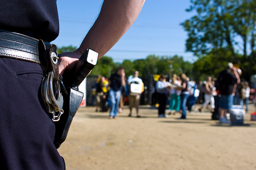 Pnp Crowd Control Police Officer On Crowd Control Stock Photo - Download Image Now ...