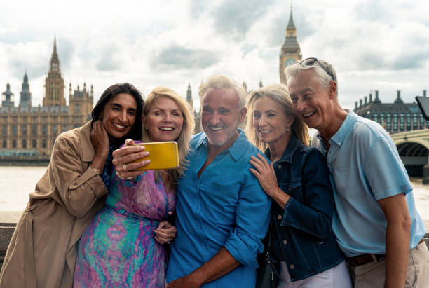 istock Senior group old buddies reunion in London 1829012721