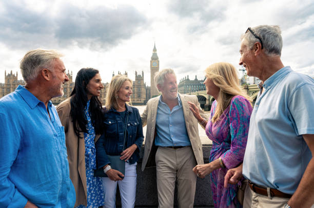 istock Senior group old buddies reunion in London 1829013270