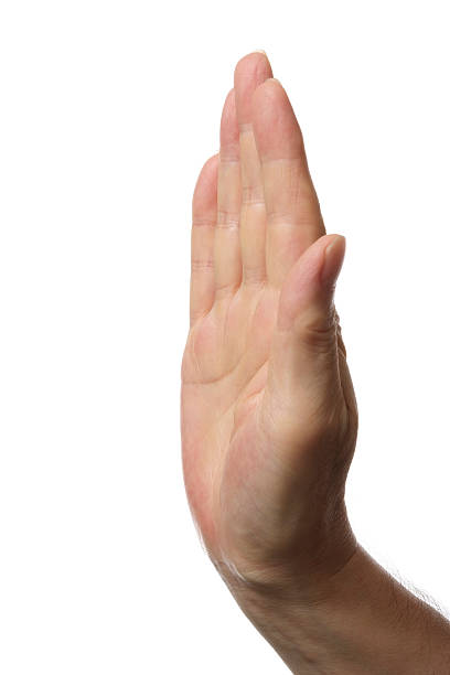 istock Isolated shot of Stop gesture, against white background 182901694
