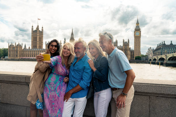 istock Senior group old buddies reunion in London 1829017954