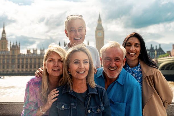 istock Senior group old buddies reunion in London 1829018482