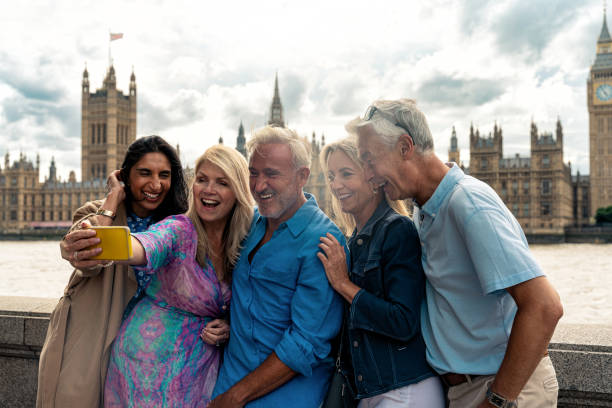istock Senior group old buddies reunion in London 1829020068