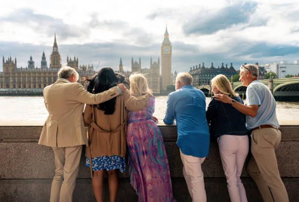 istock Senior group old buddies reunion in London 1829021163