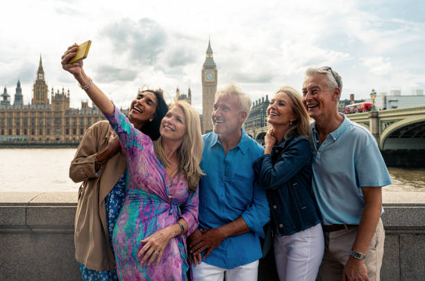 istock Senior group old buddies reunion in London 1829021698