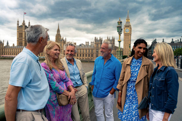 istock Senior group old buddies reunion in London 1829024300