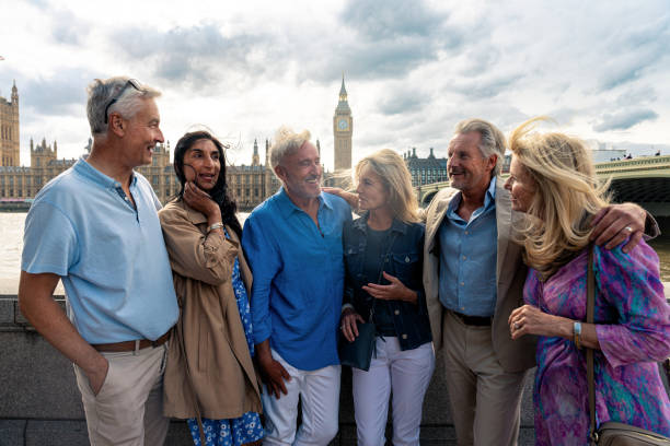 istock Senior group old buddies reunion in London 1829026413