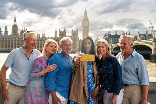 istock Senior group old buddies reunion in London 1829027990