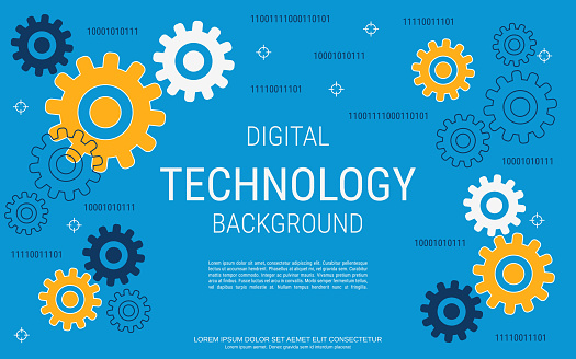 Digital Technology Vector Concept Illustration Stock Illustration ...
