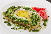 The Viral Basil Pesto Fried Eggs