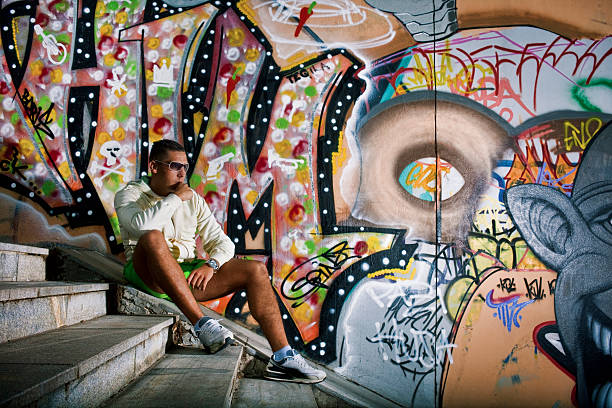 istock Young male posing in urban area 182903051