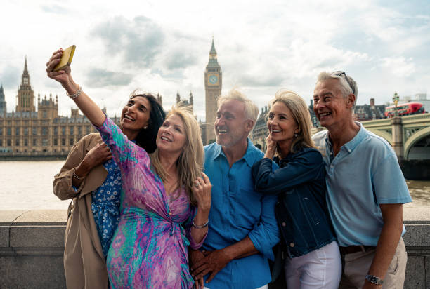 istock Senior group old buddies reunion in London 1829030666