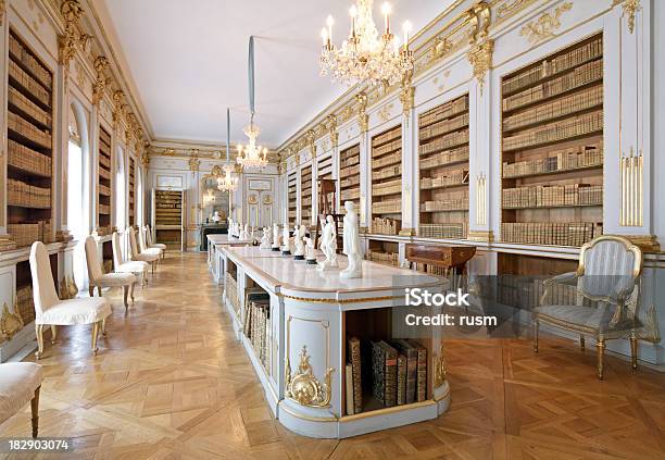 La Biblioteca Foto de stock y más banco de imágenes de Castillo - Estructura de edificio - Castillo - Estructura de edificio, Lujo, Interior