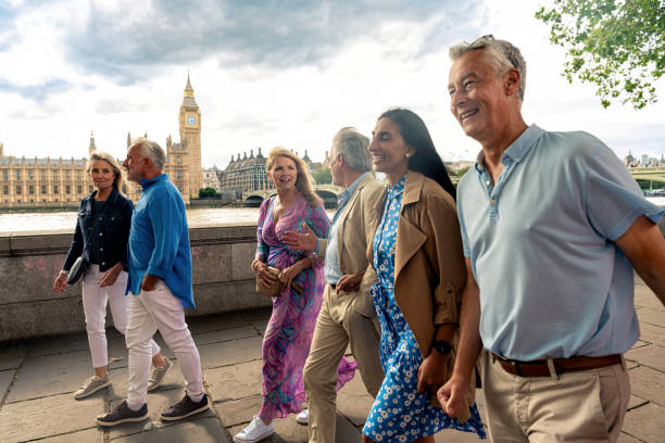 istock Senior group old buddies reunion in London 1829032286