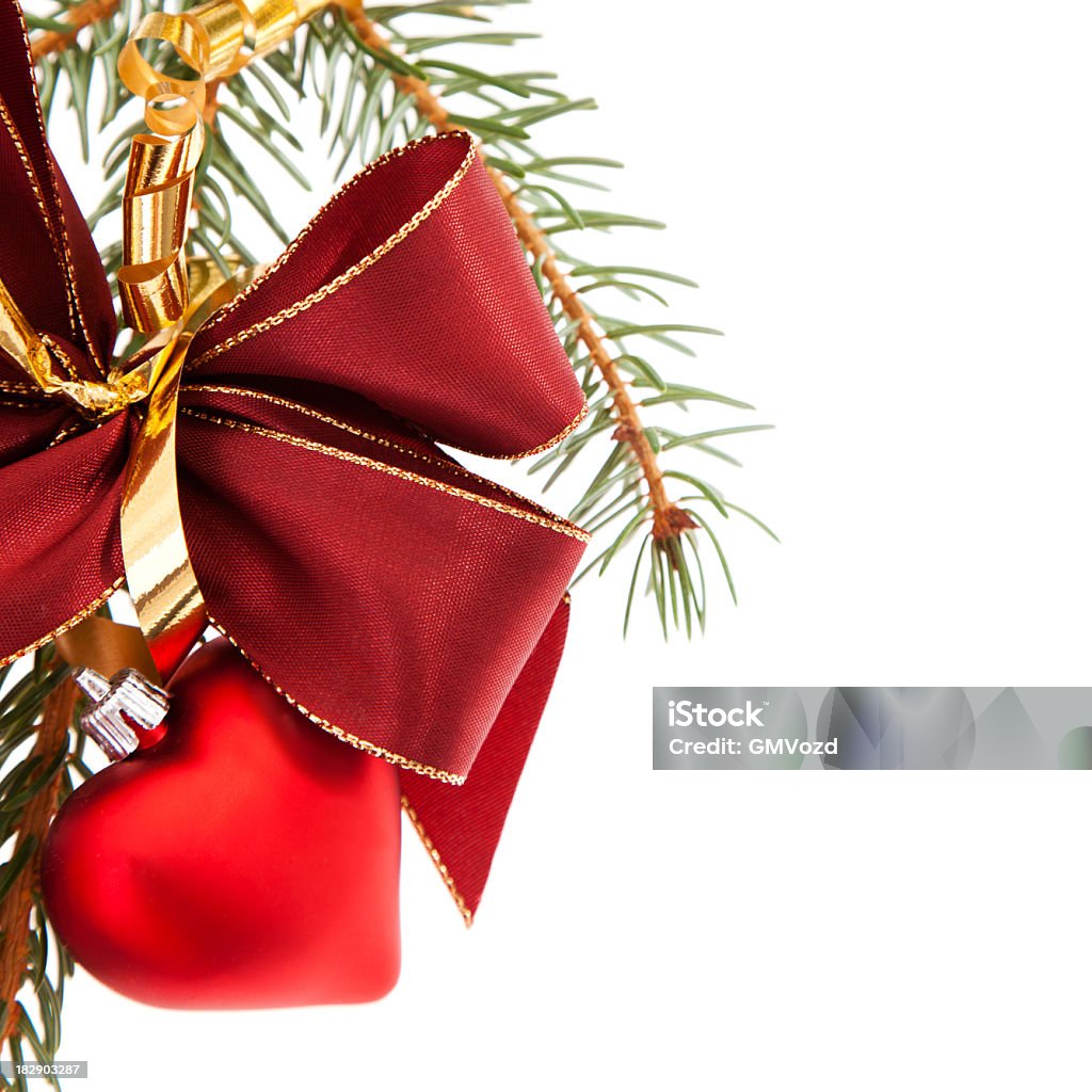 Decoración de Navidad pine branch - Foto de stock de Adorno de navidad libre de derechos