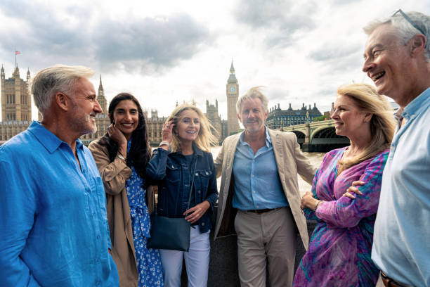 istock Senior group old buddies reunion in London 1829035436