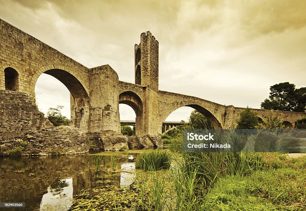 old ponte - Foto stock royalty-free di Acqua fluente