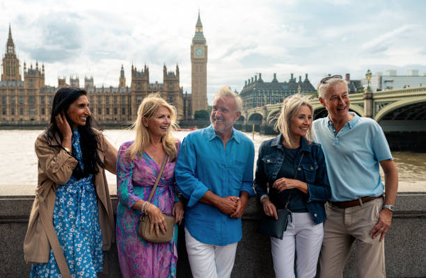 istock Senior group old buddies reunion in London 1829036231