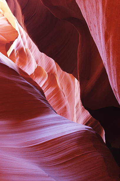 desfiladeiro antelope canyon camada rochosa - rock strata natural pattern abstract scenics imagens e fotografias de stock