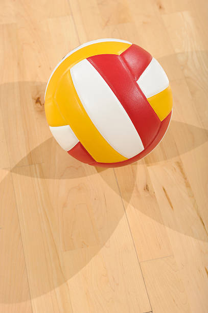 istock Volleyball on Wood Floor 182904039