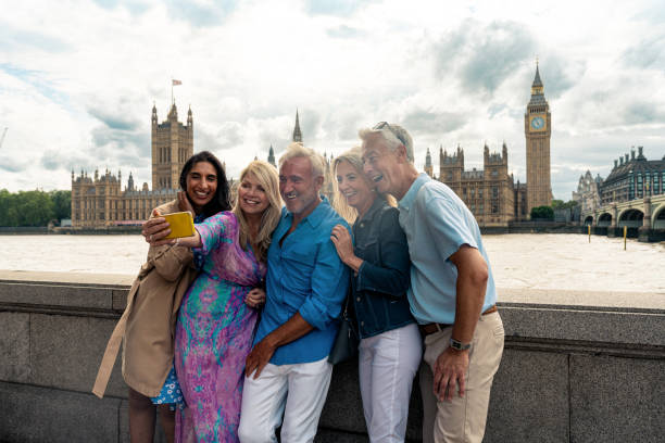 istock Senior group old buddies reunion in London 1829040717