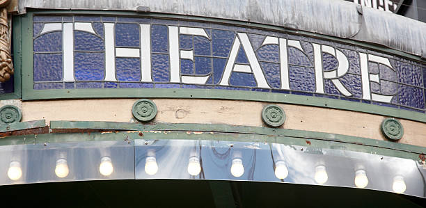 istock Old fashioned theatre sign 182904081