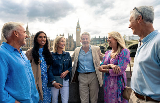 istock Senior group old buddies reunion in London 1829042812
