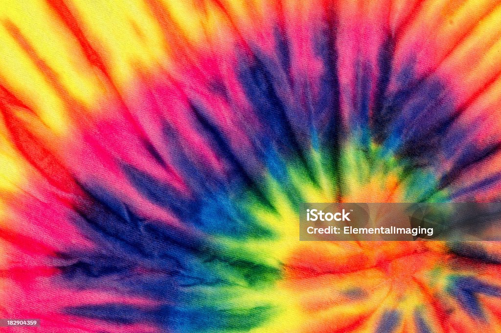 Rainbow Colored teñido multicolor patrón o textura de fondo de - Foto de stock de Teñido multicolor libre de derechos
