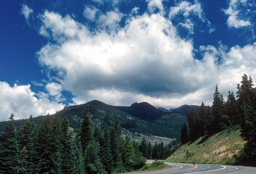 Colorado - US Highway 160 Wolf Creek Pass - 1990. Scanned from Kodachrome 25 slide.