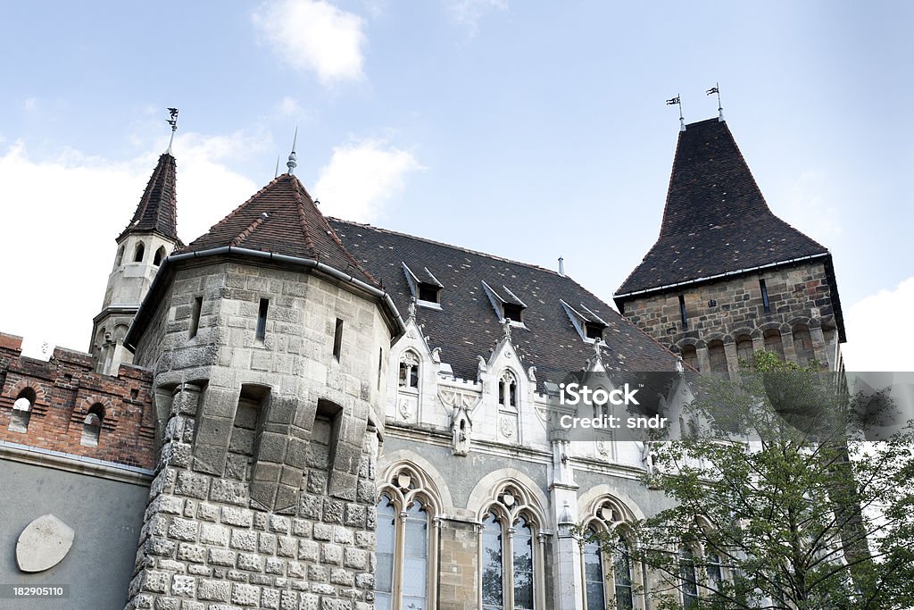 Castelo de Vajdahunyad em Budapeste - Royalty-free Arquitetura Foto de stock