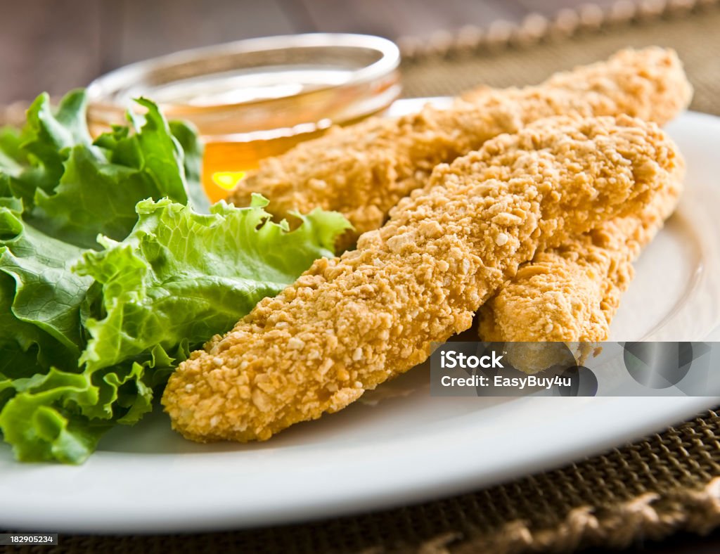 Pepite di pollo croccante - Foto stock royalty-free di Alimentazione non salutare