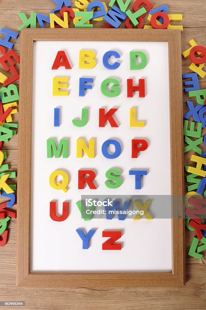 Letras do alfabeto - Foto de stock de Escola pré-primária royalty-free