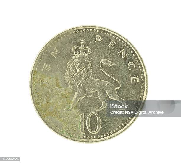 Moneta Da Dieci Pence Inglesi Immagine Ad Alta Risoluzione - Fotografie stock e altre immagini di Affari