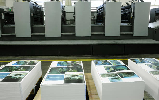 istock Printing press company printing papers 182905431
