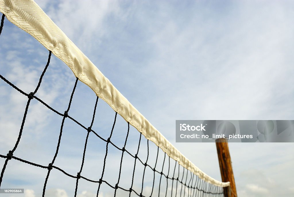 beach volley rede - Foto de stock de Areia royalty-free