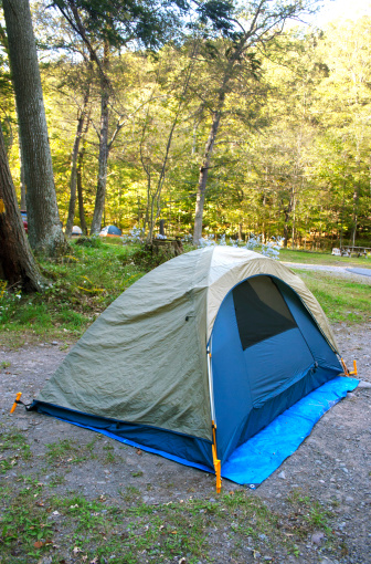Camping Tent in a Campground